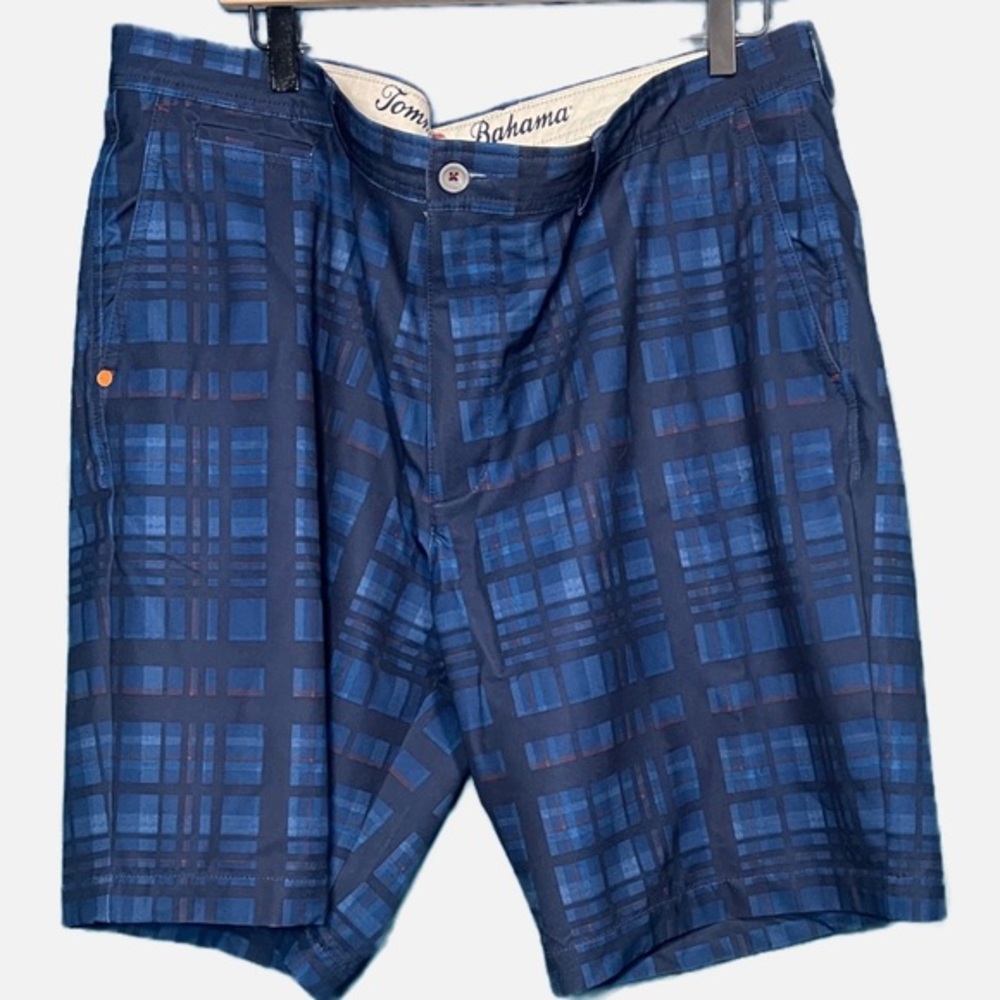 Tommy Bahama long plaid preppy shorts size 38